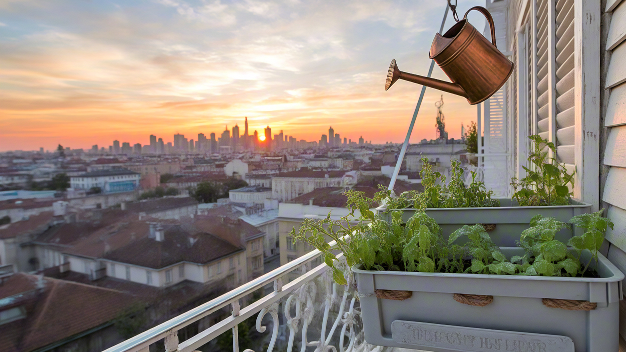 Transform the shoe rack into a vanilla garden
